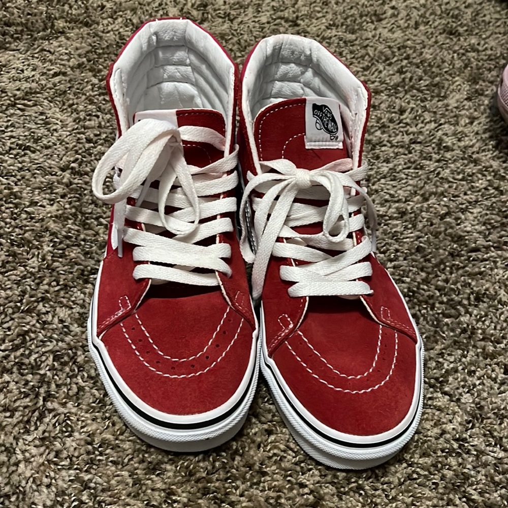 Red Hightop Vans